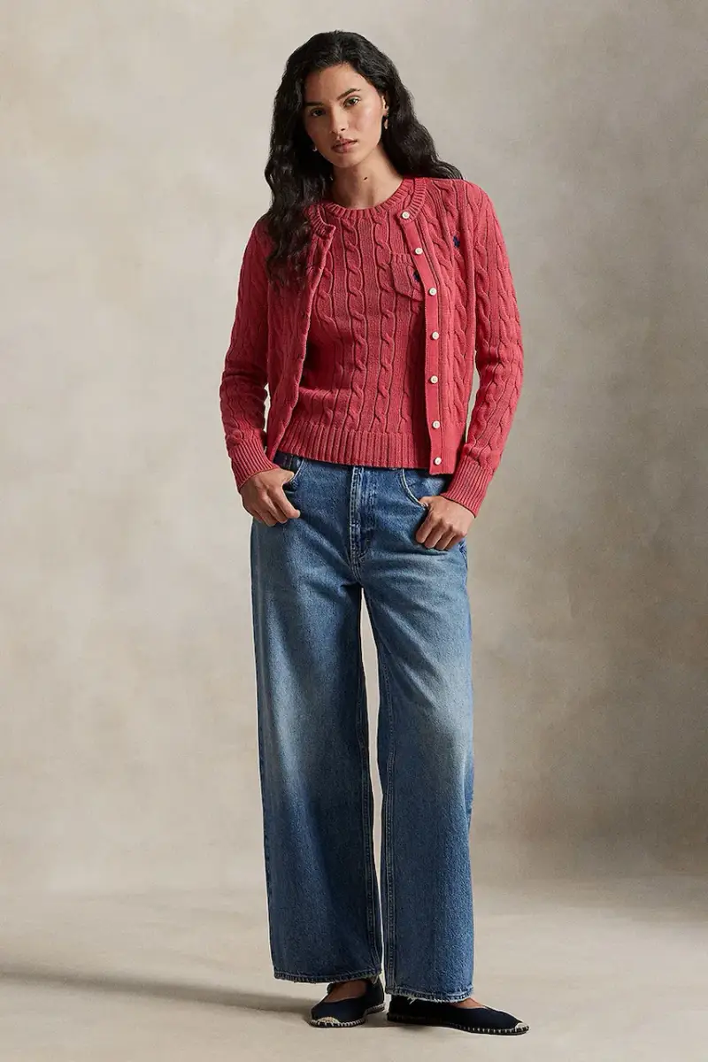 Polo Ralph Lauren Cardigan Donna Rosa 3906095 miniatura 3