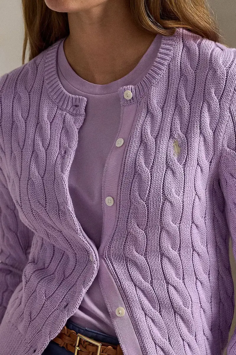 Polo Ralph Lauren Cardigan Donna Rosa 3906103 miniatura 4