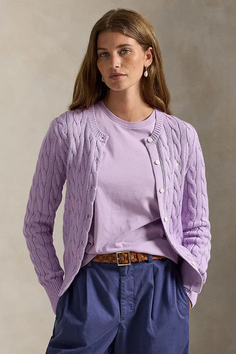 Polo Ralph Lauren Cardigan Donna Viola 3906103