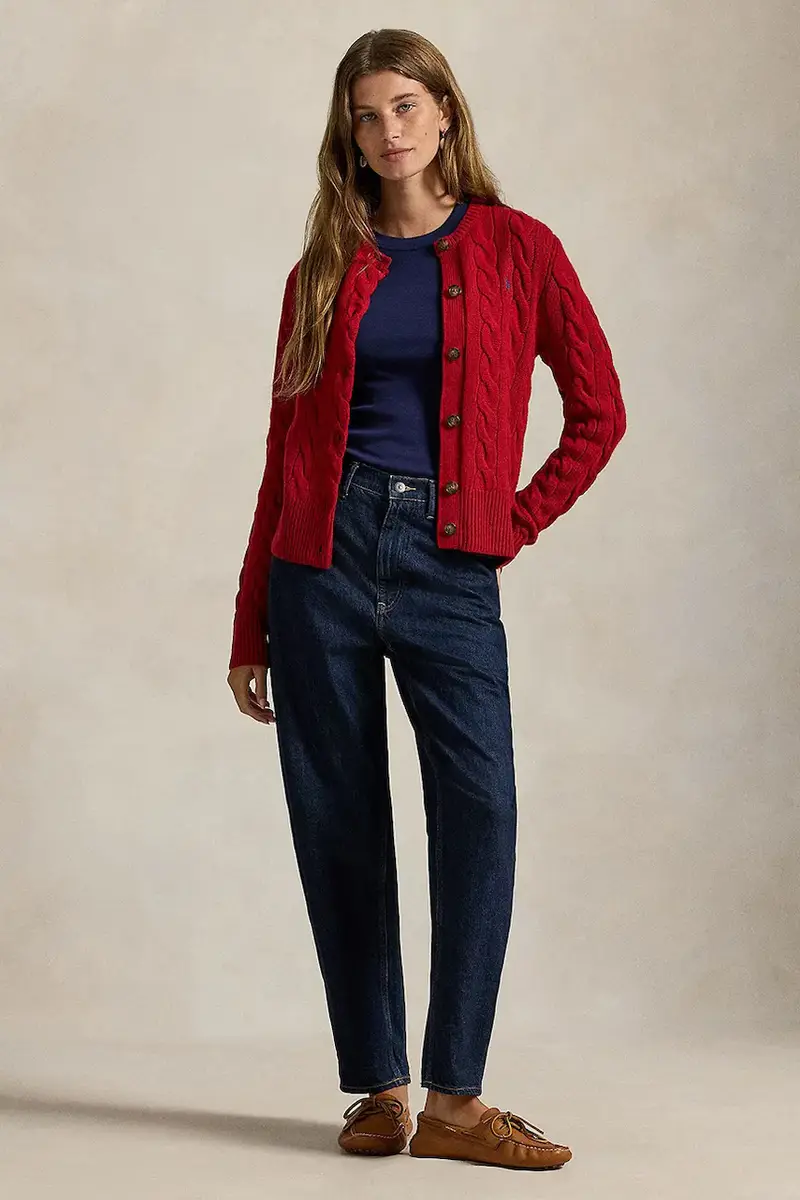 Polo Ralph Lauren Cardigan Rosso 4073207 miniatura 3