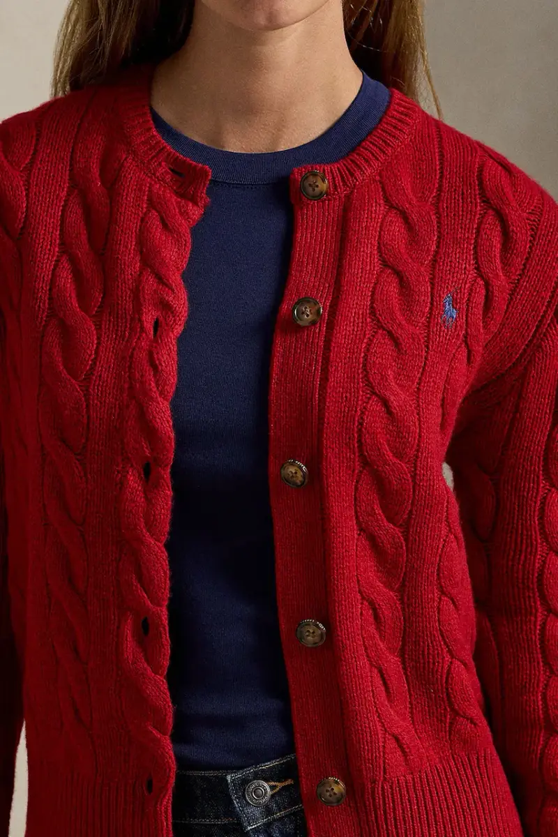 Polo Ralph Lauren Cardigan Rosso 4073207 miniatura 4