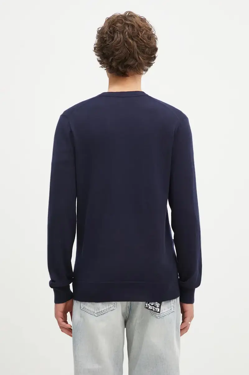 cardigan in lana RWS-Longsleeve colore blu navy 710946144 miniatura 3