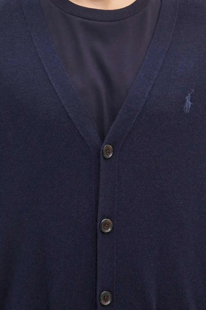 cardigan in lana RWS-Longsleeve colore blu navy 710946144 miniatura 4