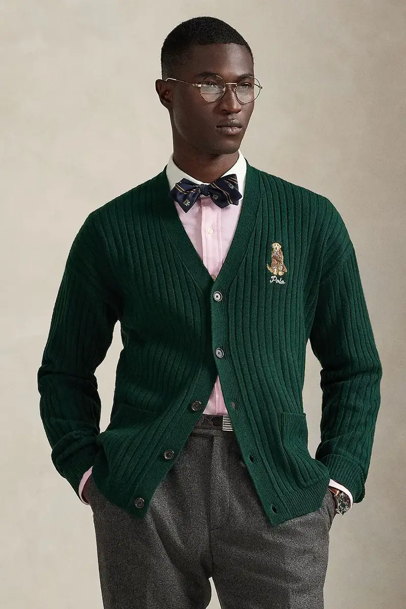 Polo Ralph Lauren Cardigan Uomo Verde 3528264