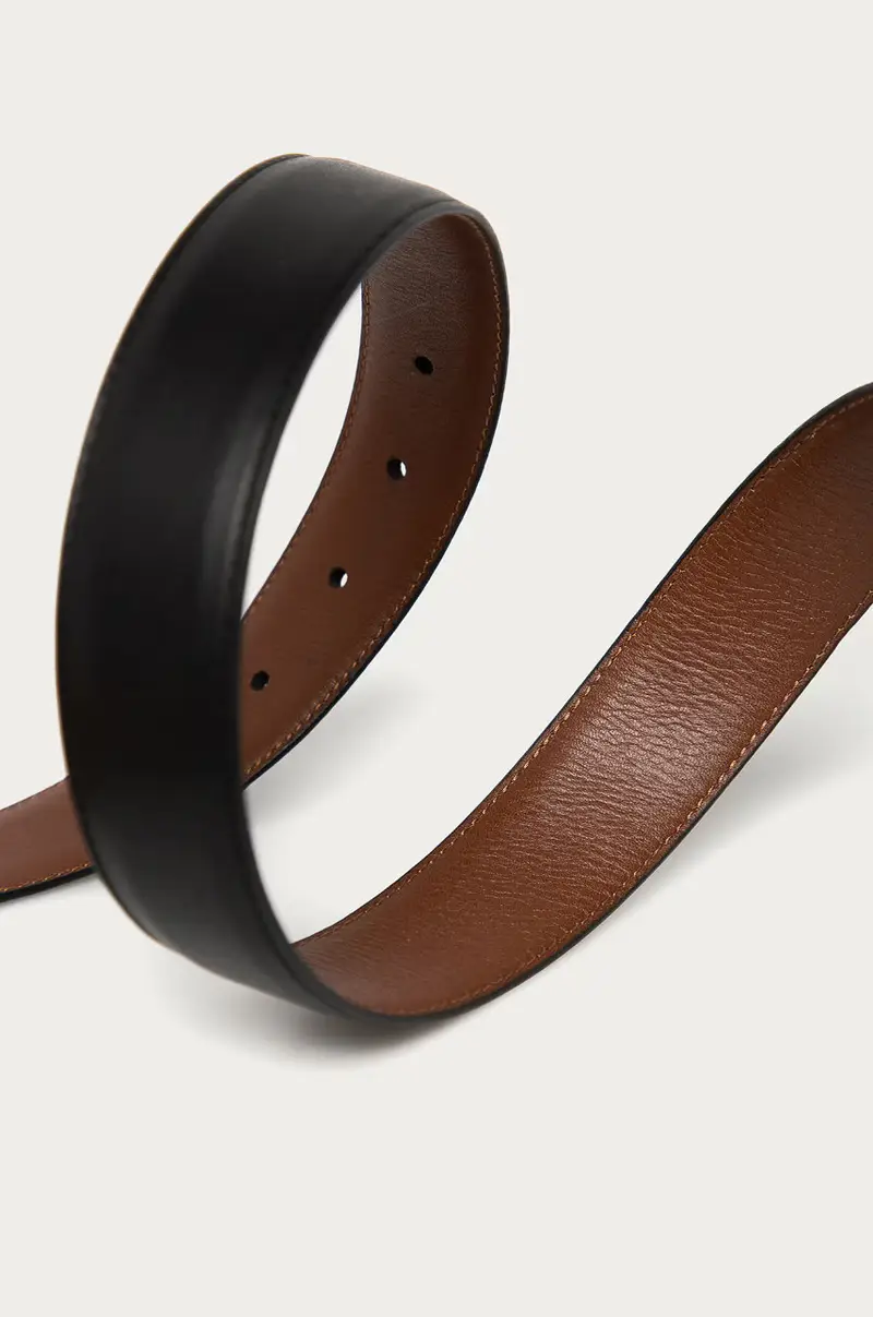 cintura in pelle Nero miniatura 2