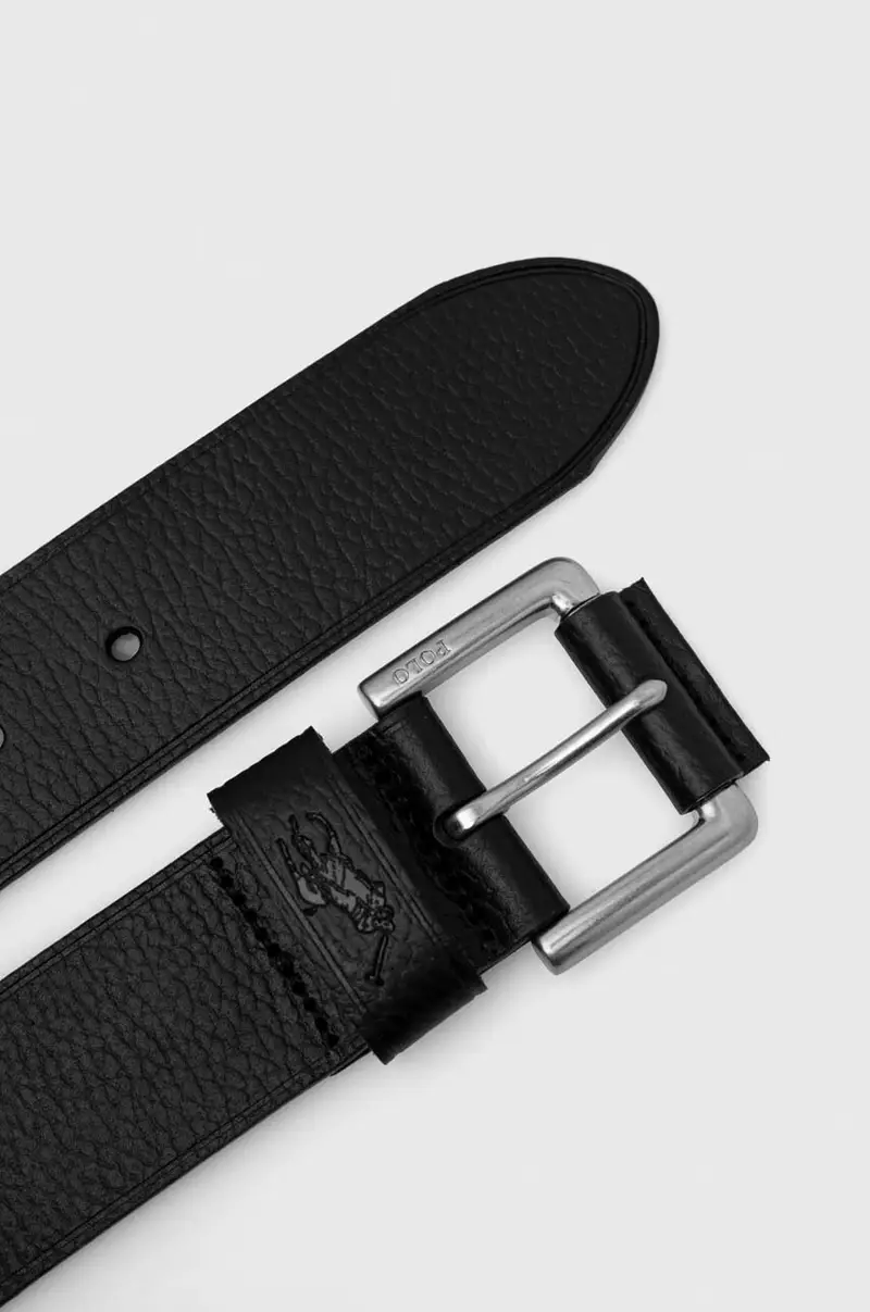 cintura in pelle Nero miniatura 2