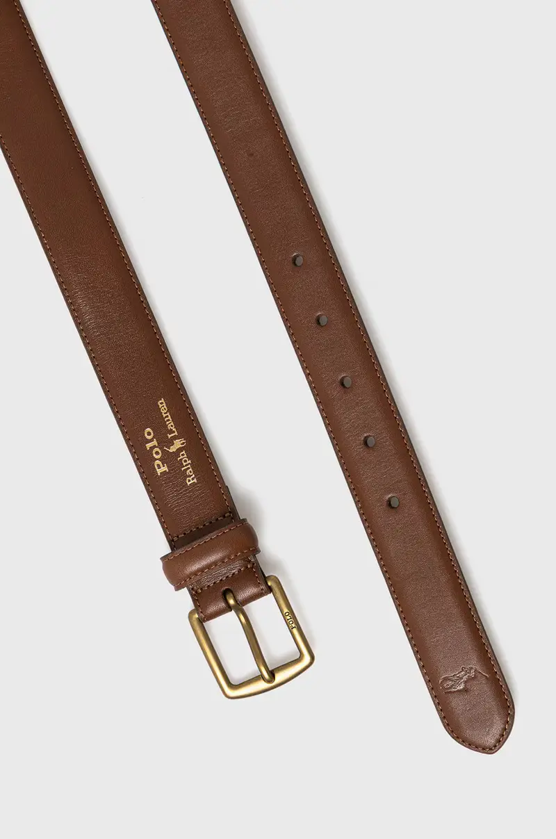 cintura in pelle uomo Marrone miniatura 2