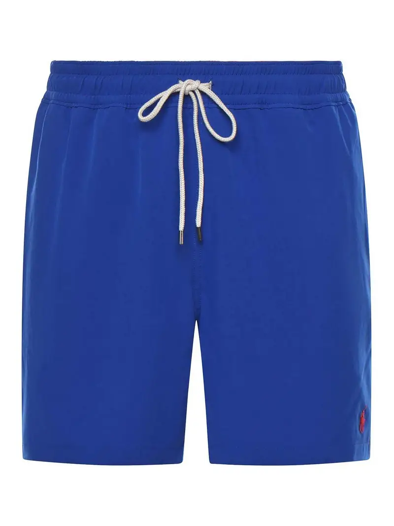 Costume Da Bagno Con Logo Blu