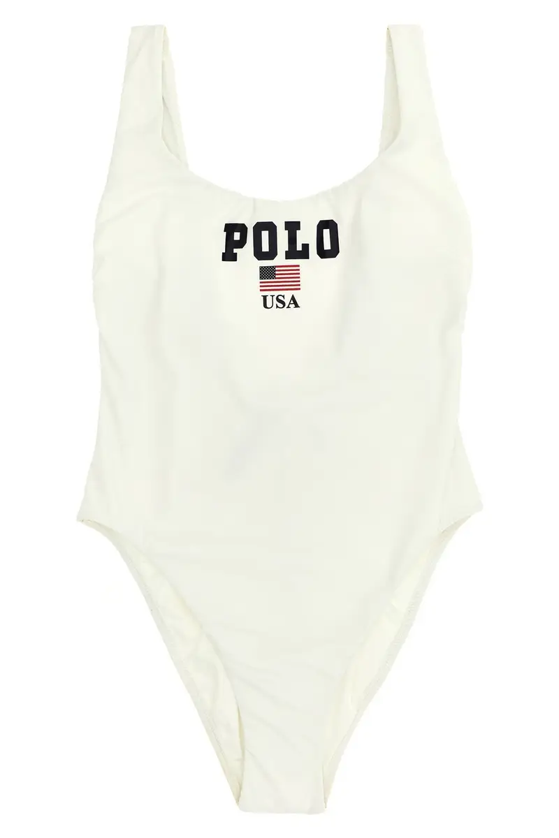 Costume Intero Polo Bianco