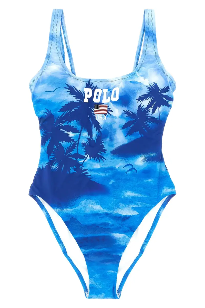 Costume Intero Polo Blu