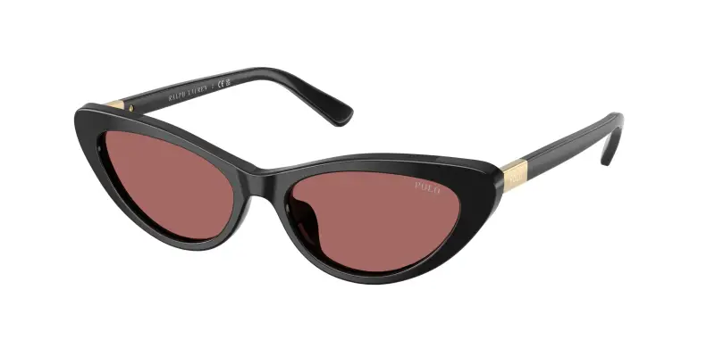 Donna Polo Ralph Lauren PH4199U 500169 Occhiali da sole Acetato Nero Viola Cat Eye Normale