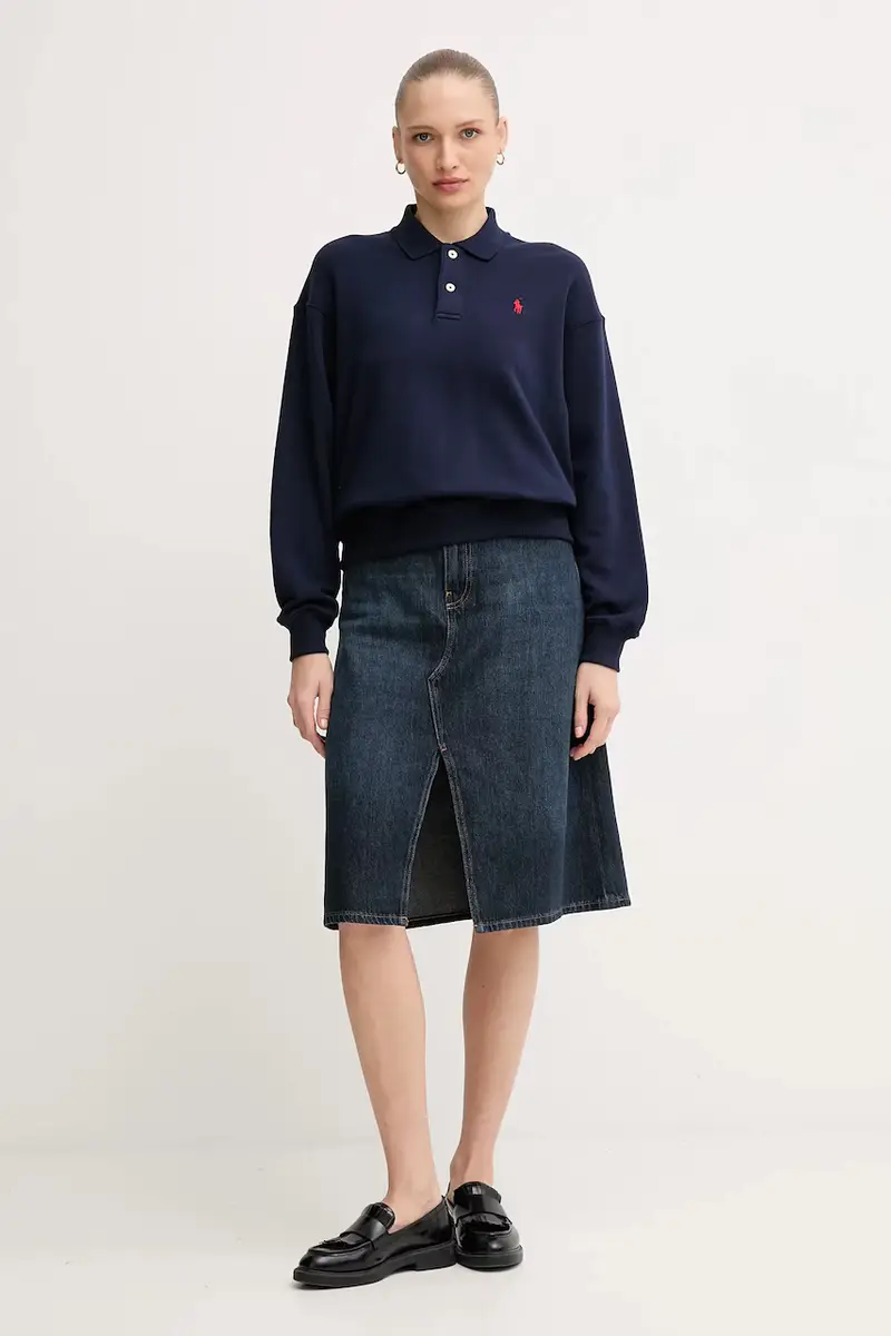 felpa colore blu navy 211965097 miniatura 2