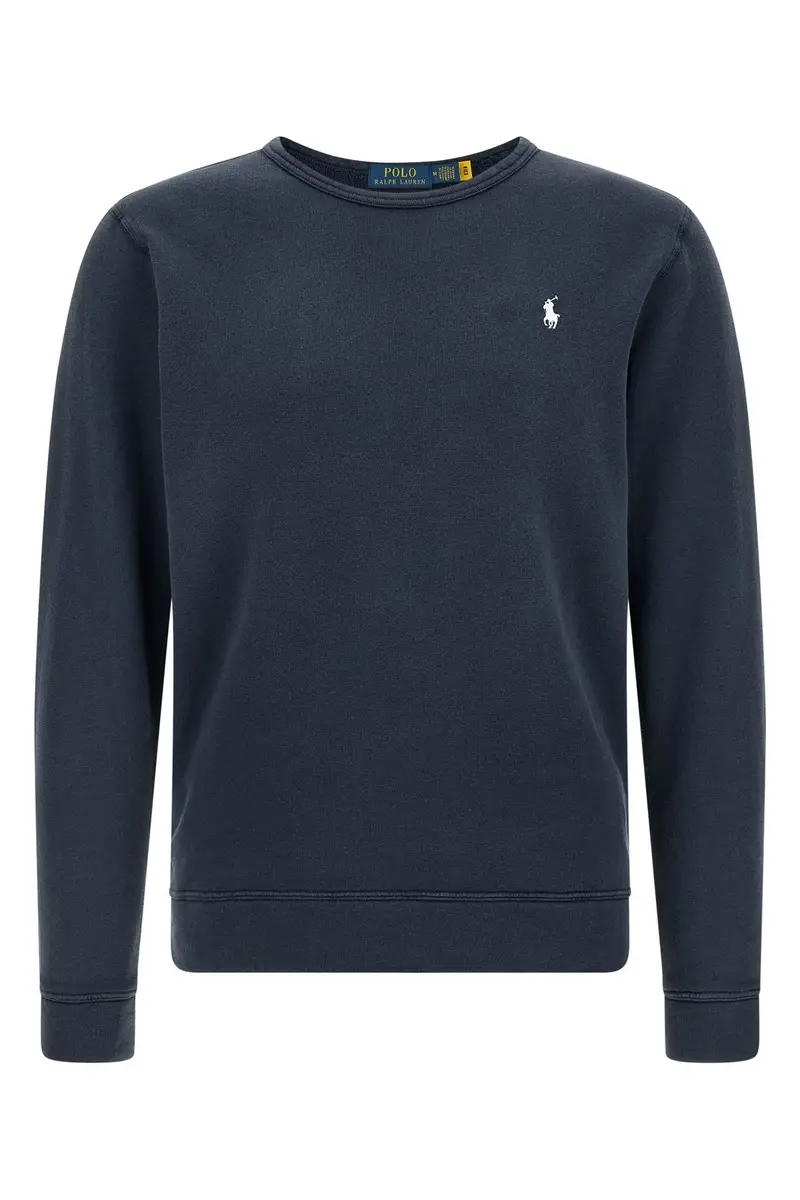 Felpa Cotone Loopback Blu