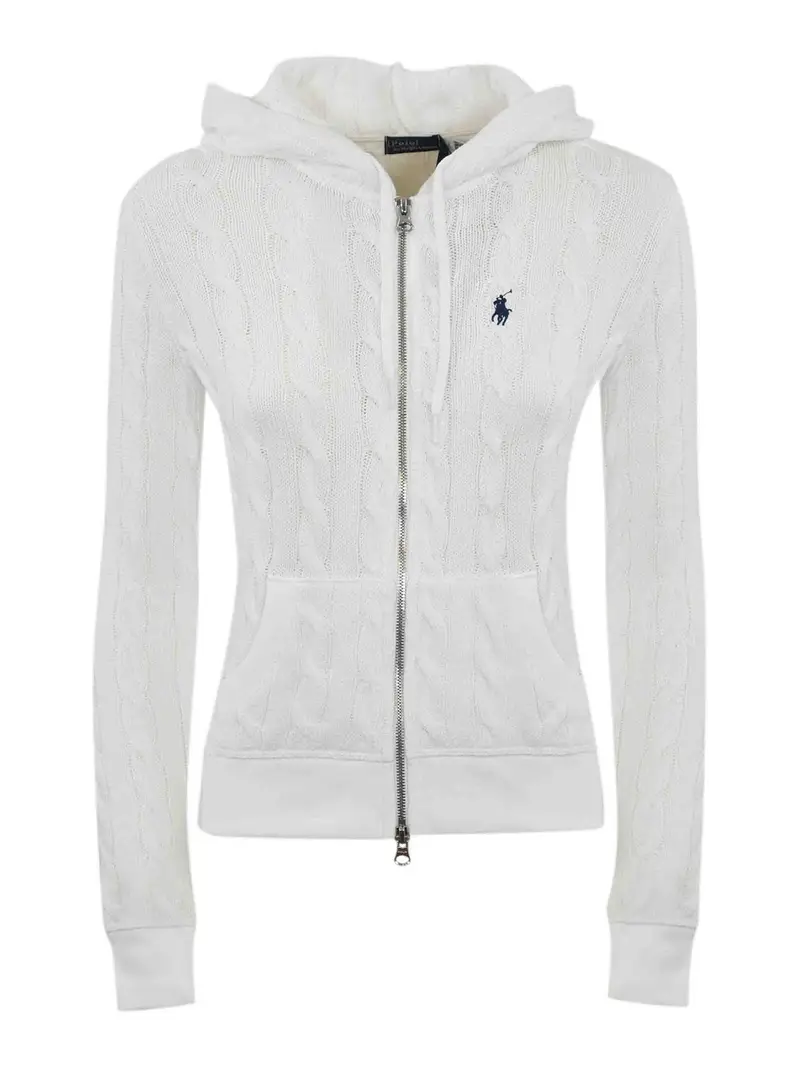 Felpa di cotone Bianco