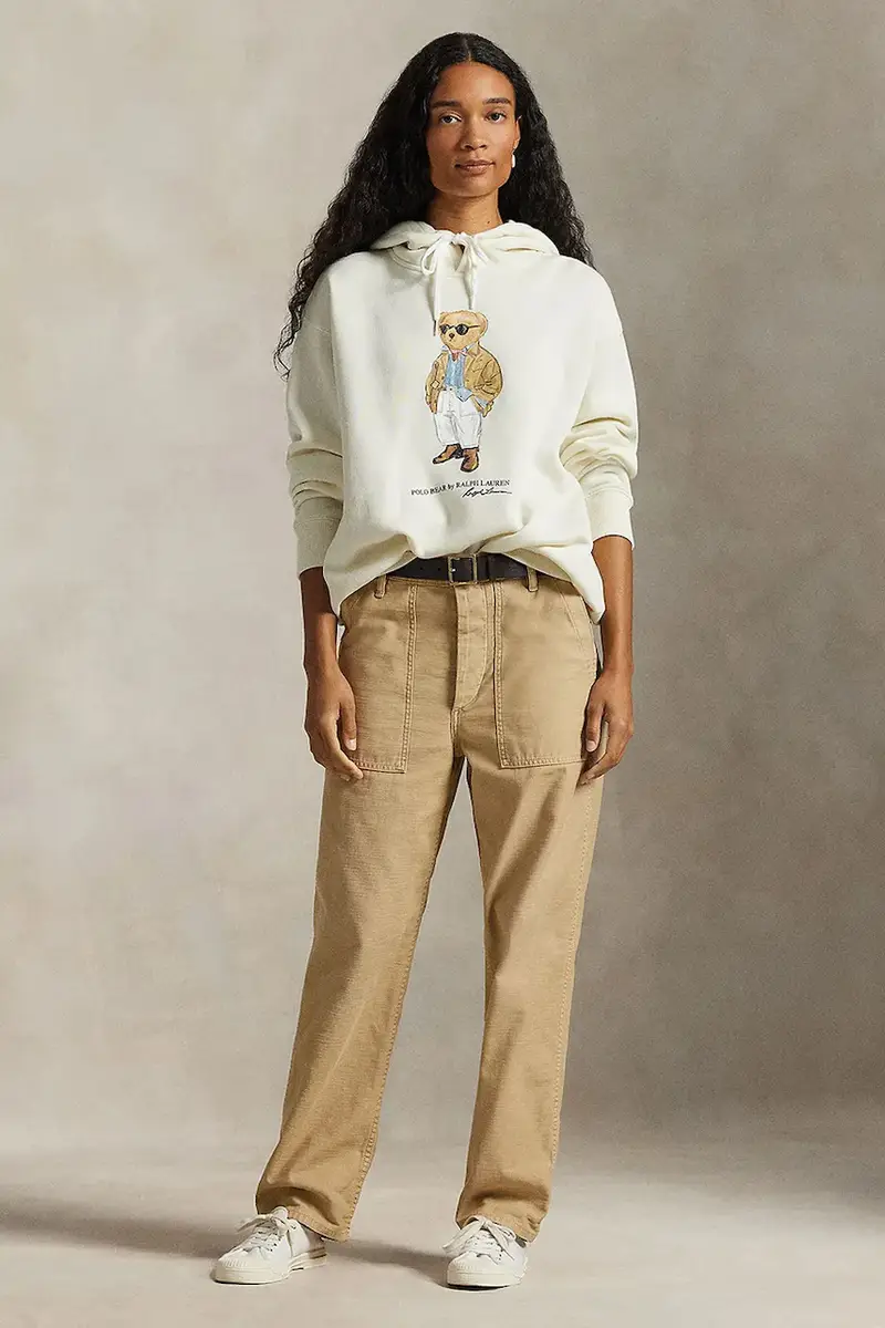 felpa donna colore beige 211A96598 miniatura 3