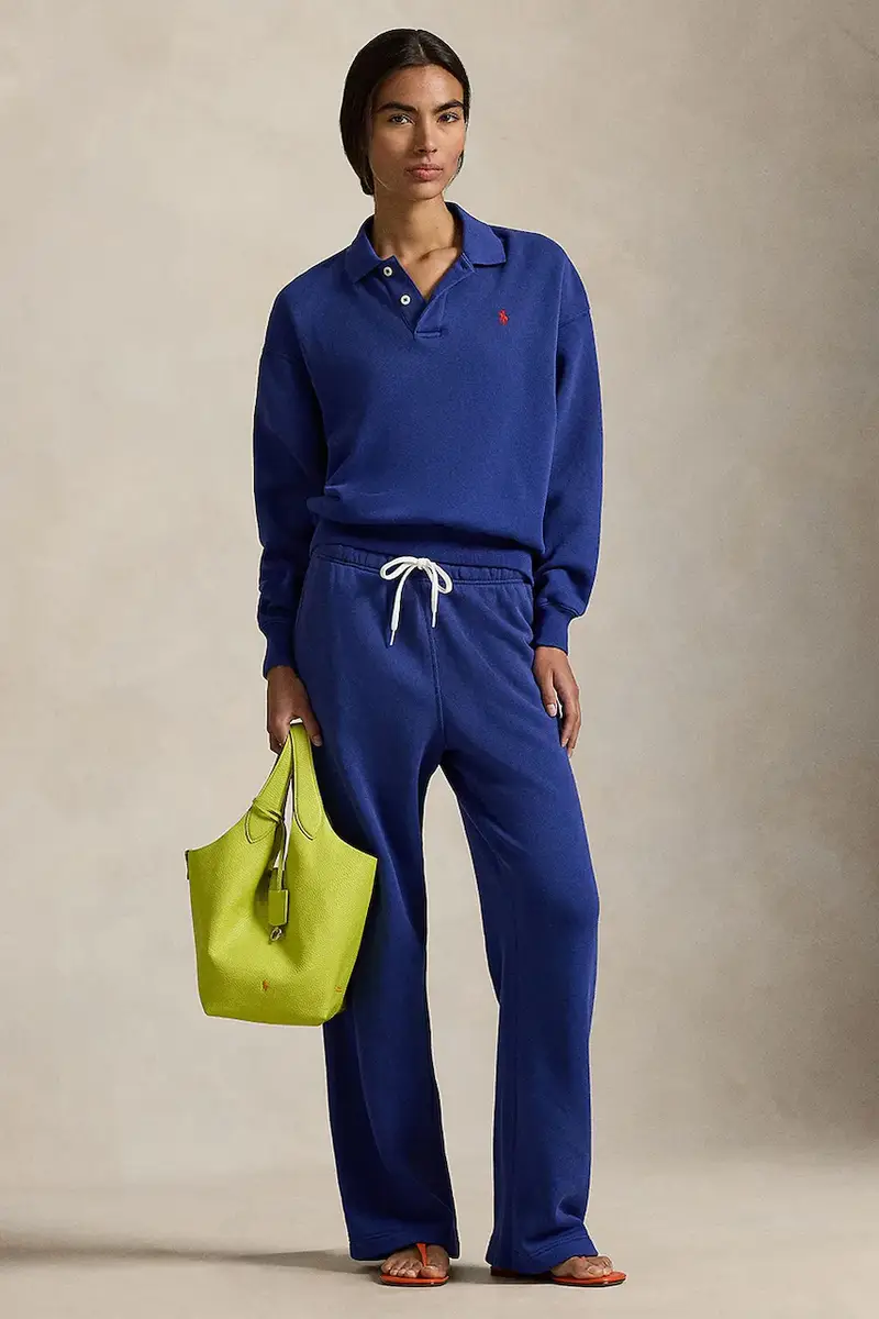 felpa donna colore bianco 211947966 Blu miniatura 3