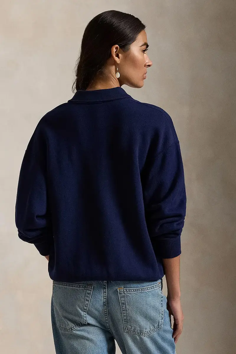 felpa donna colore blu navy 211947966 miniatura 2