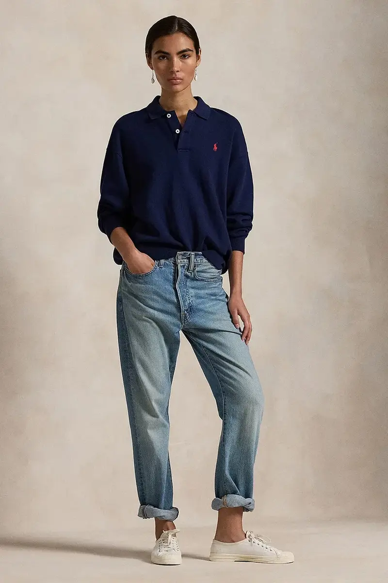 felpa donna colore blu navy 211947966 miniatura 3