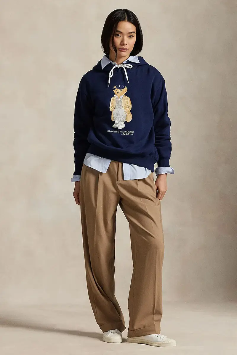 felpa donna colore blu navy 211971757 miniatura 3