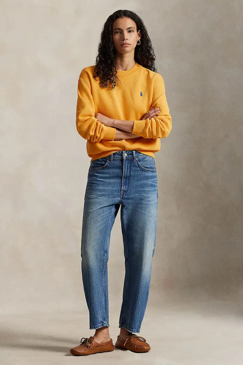 felpa donna colore giallo 211971697 miniatura 3