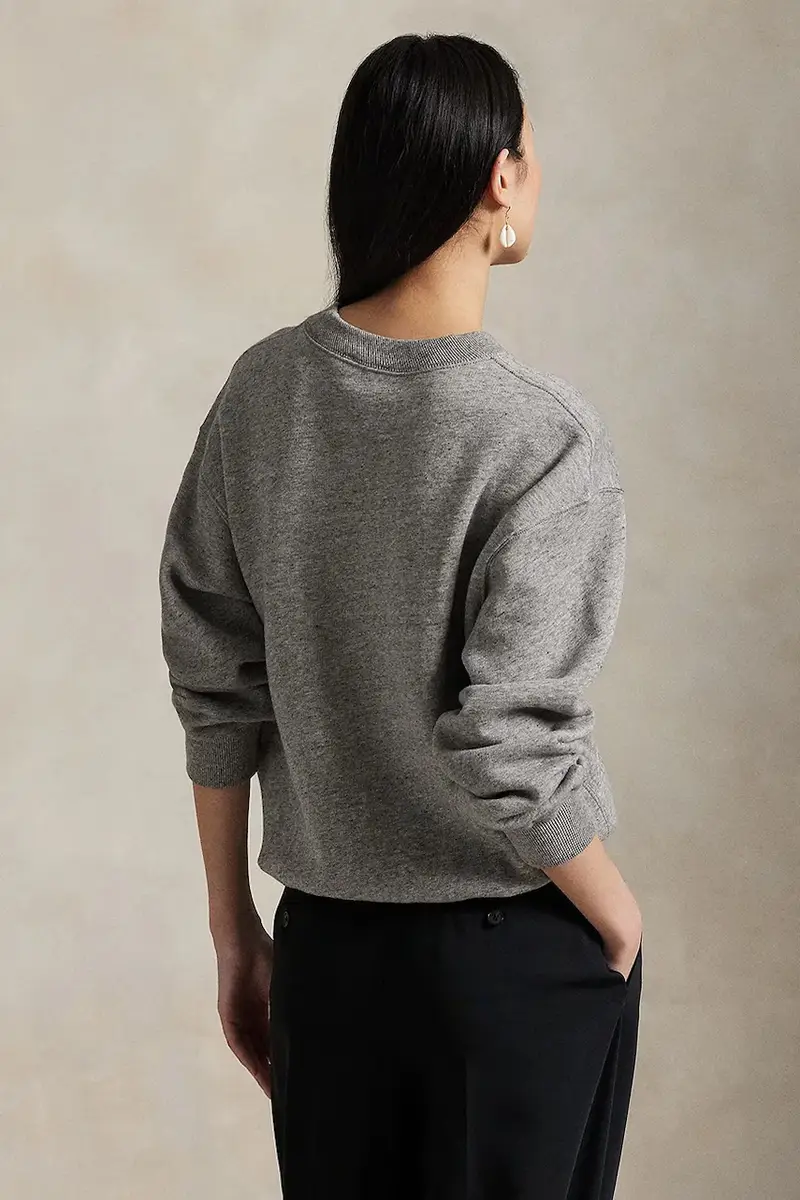 felpa donna colore grigio 211A87104 miniatura 2