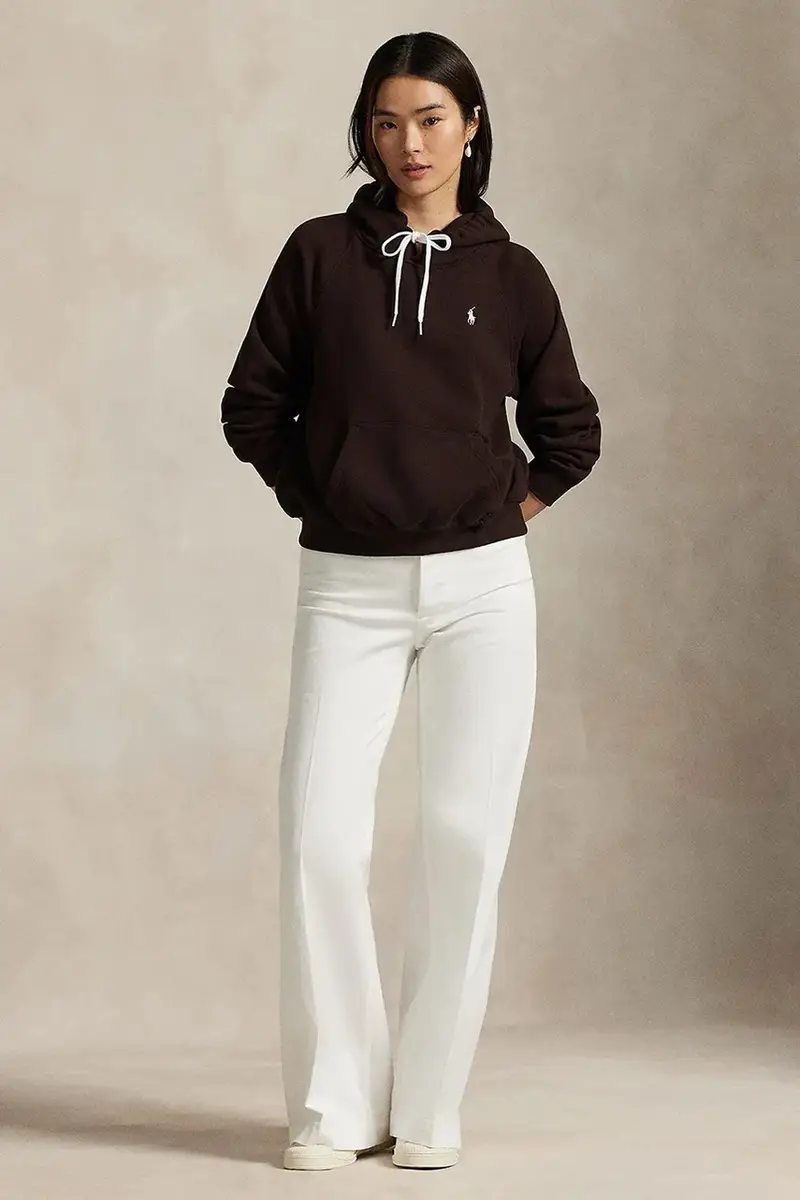 felpa donna colore marrone con cappuccio 211971698 miniatura 3