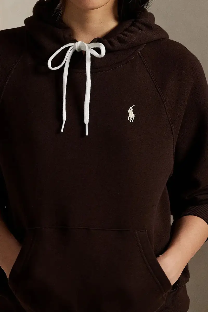 felpa donna colore marrone con cappuccio 211971698 miniatura 4