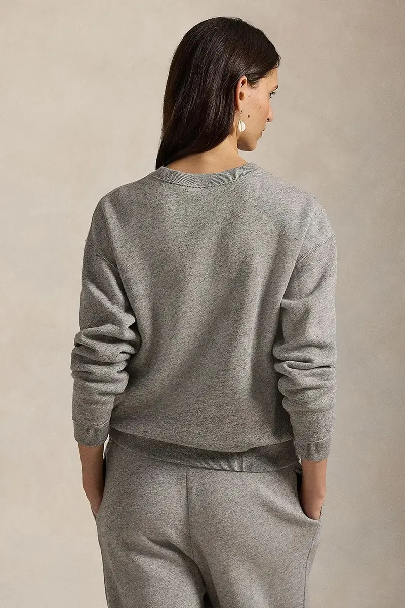 felpa donna colore rosso 211943006 Grigio miniatura 2