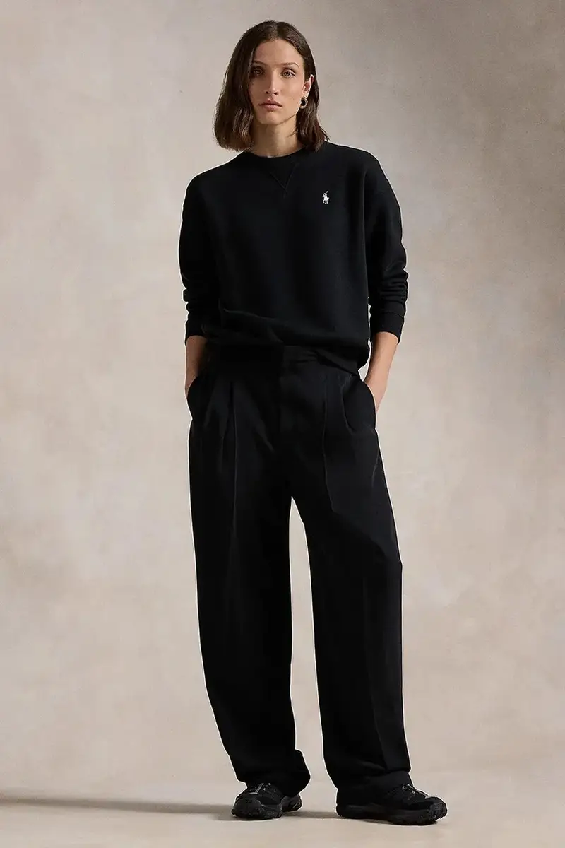 felpa donna colore rosso 211943006 Nero miniatura 3