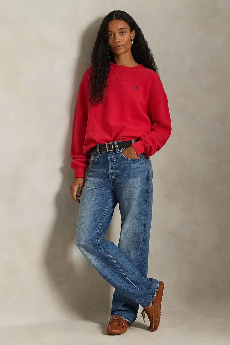 felpa donna colore rosso 211971697 miniatura 3