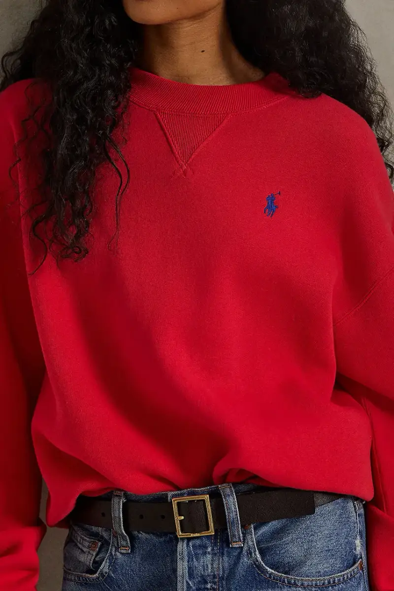 felpa donna colore rosso 211971697 miniatura 4