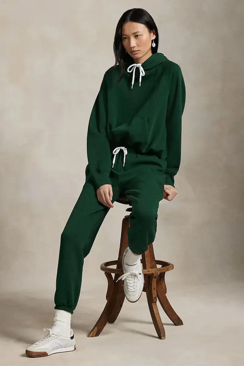 felpa donna colore verde con cappuccio 211971698 miniatura 3