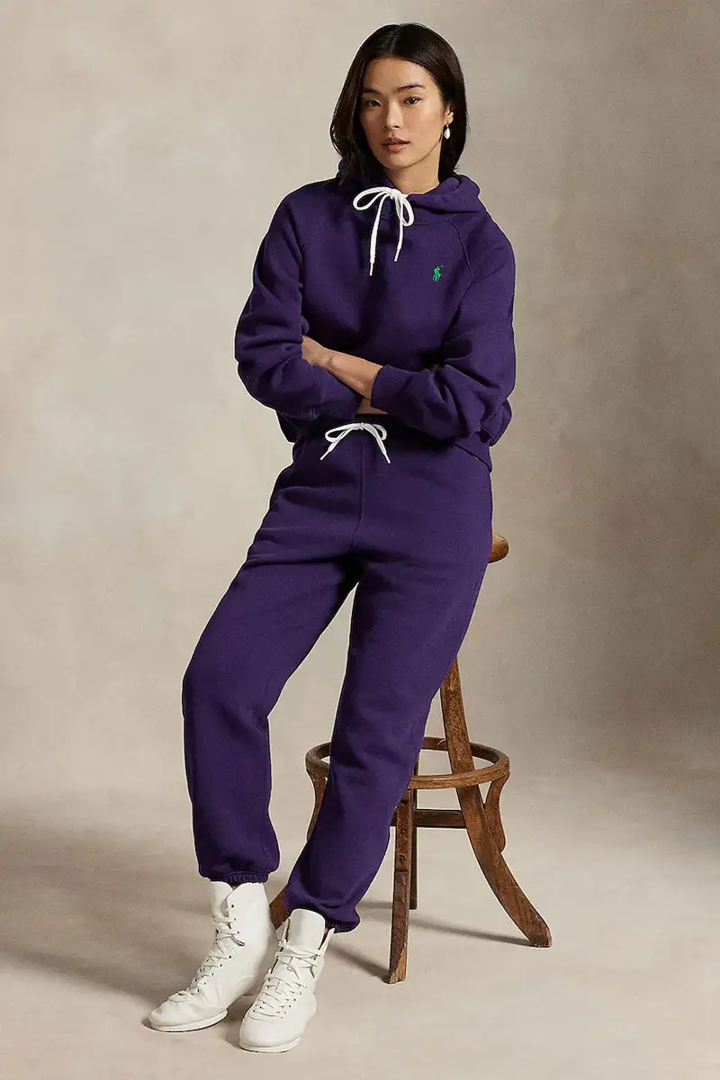 felpa donna colore violetto con cappuccio 211971698 miniatura 3