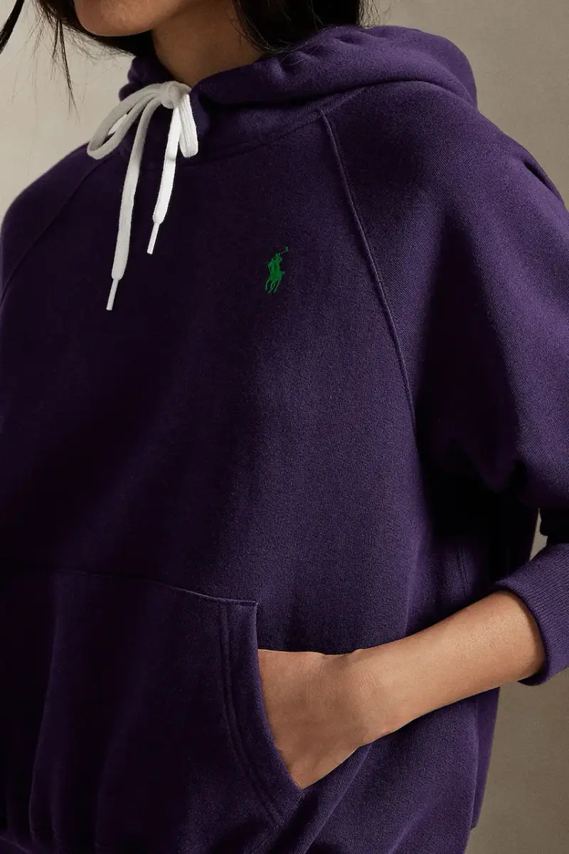 felpa donna colore violetto con cappuccio 211971698 miniatura 4