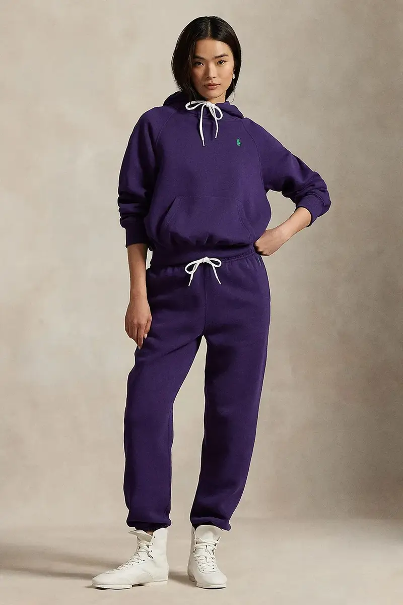 felpa donna colore violetto con cappuccio 211971698 miniatura 5