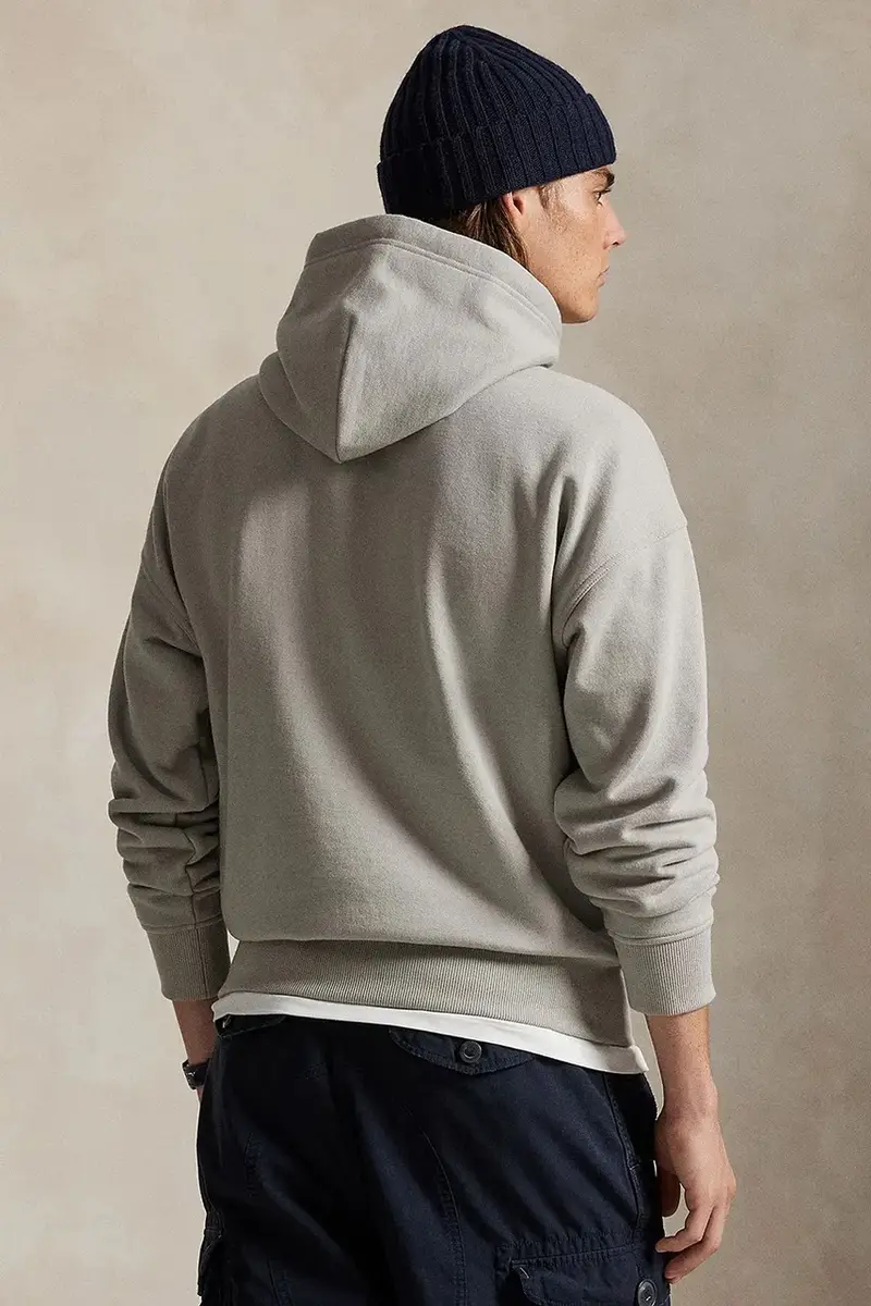 felpa HEAVY WT FLEECE uomo colore grigio con cappuccio 710917904016 miniatura 2