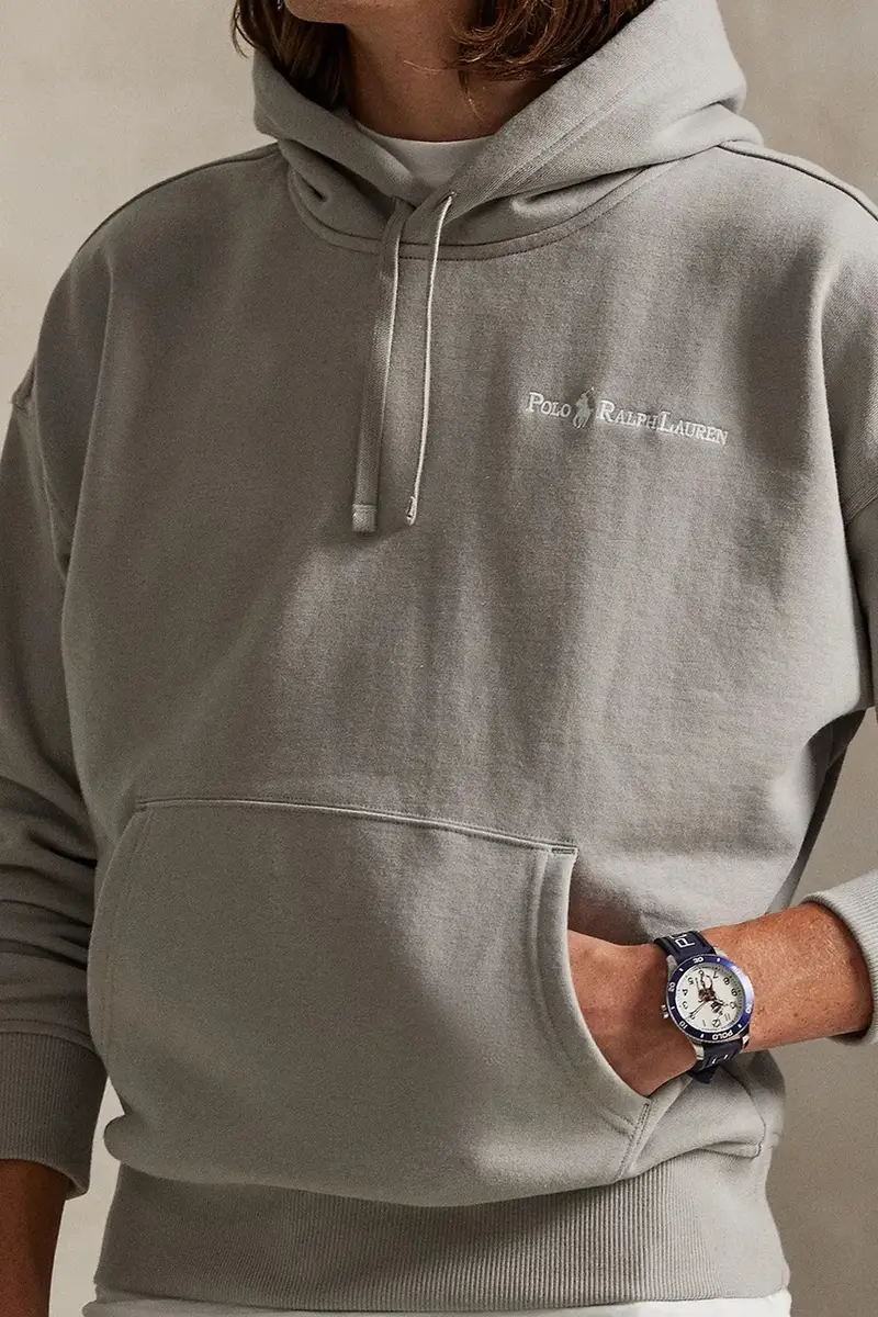 felpa HEAVY WT FLEECE uomo colore grigio con cappuccio 710917904016 miniatura 4