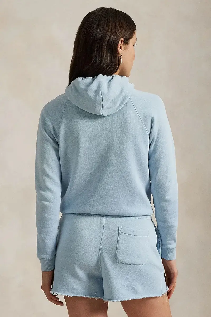 felpa in cotone donna colore blu con cappuccio 211935583 miniatura 2