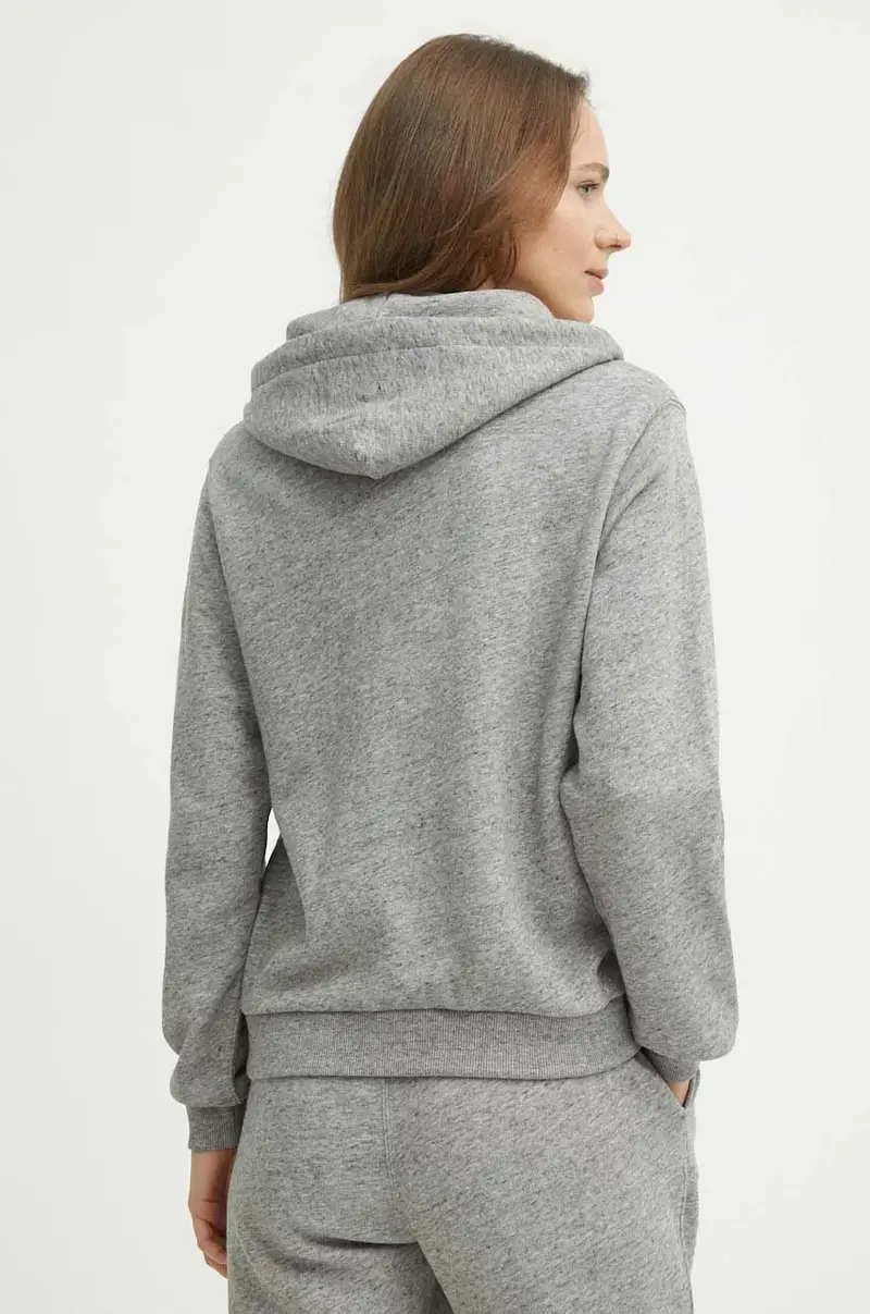 felpa in cotone donna colore grigio con cappuccio 211935584 miniatura 3