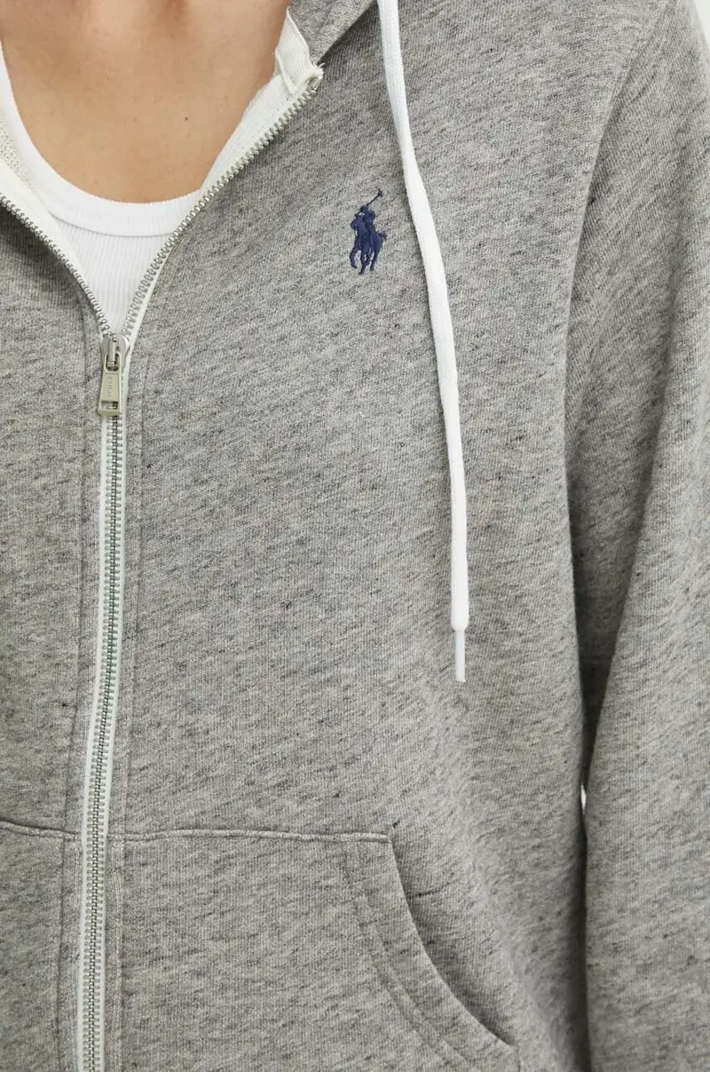 felpa in cotone donna colore grigio con cappuccio 211935584 miniatura 5