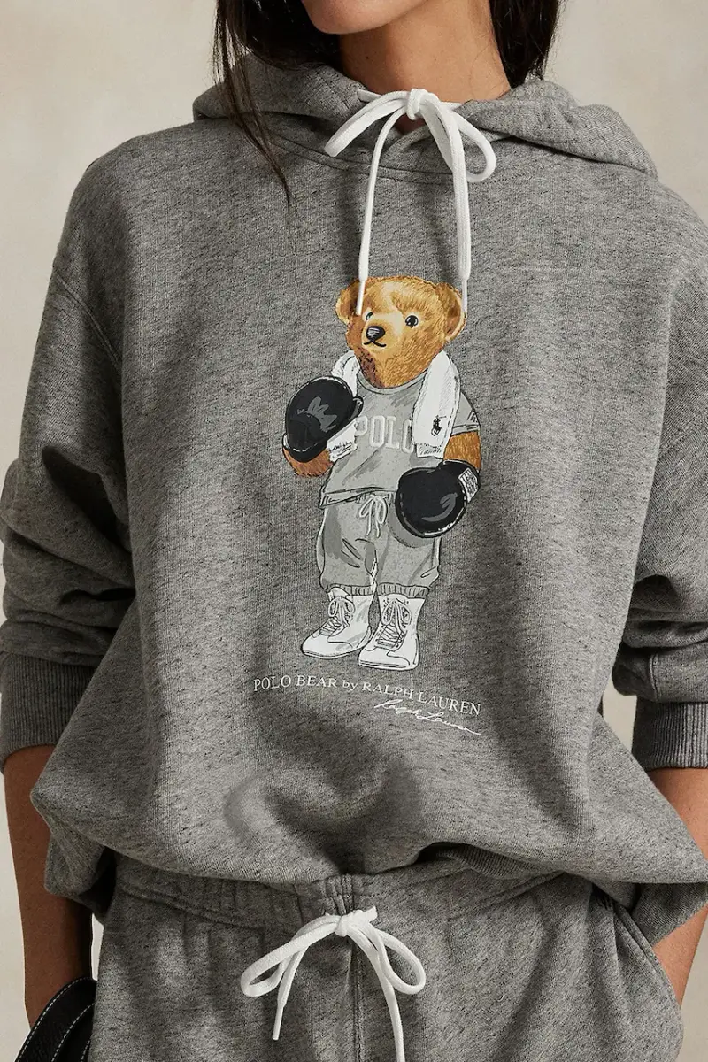 felpa in cotone donna colore grigio con cappuccio 211971713 miniatura 4