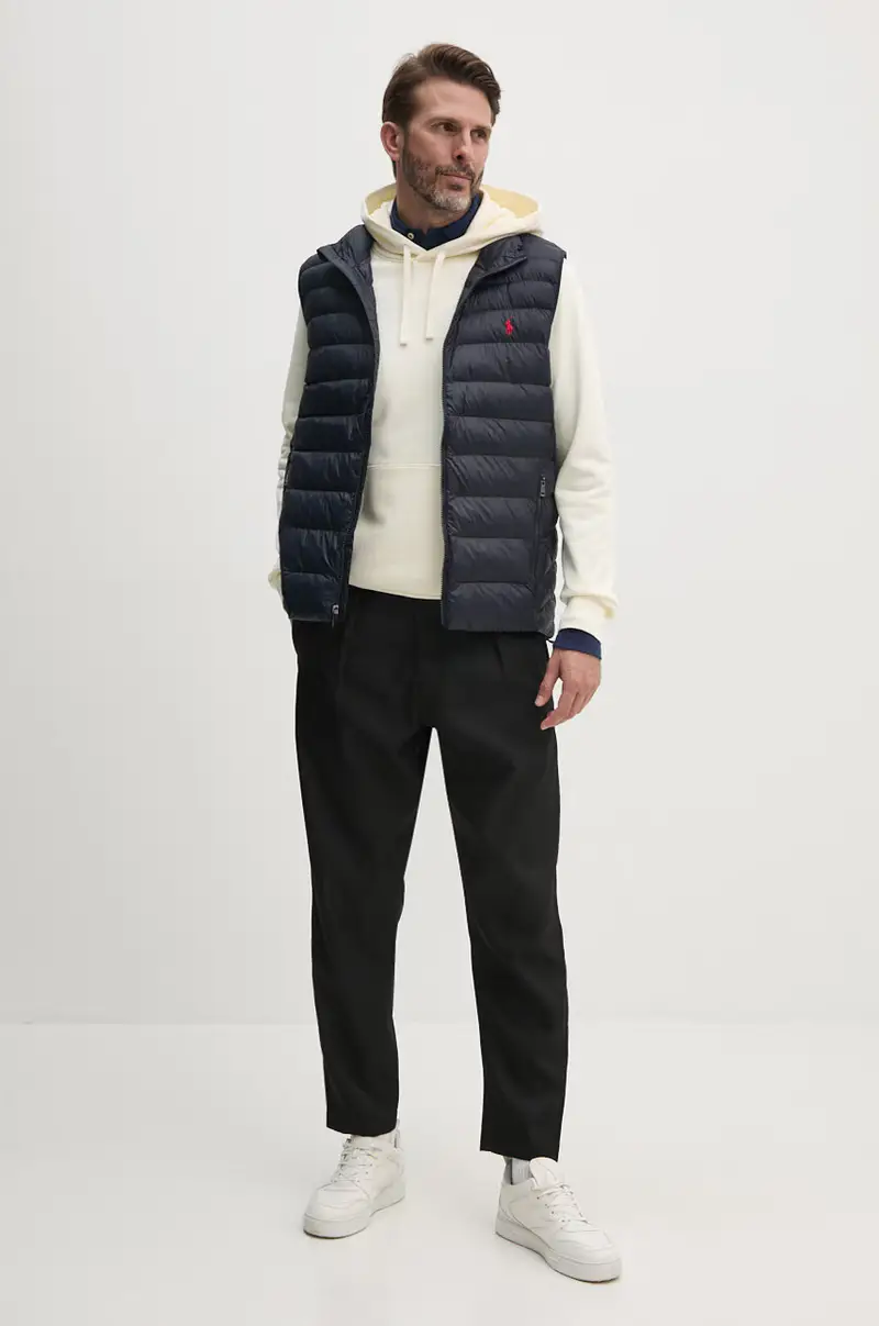 felpa in cotone uomo colore beige con cappuccio 710916690 miniatura 2