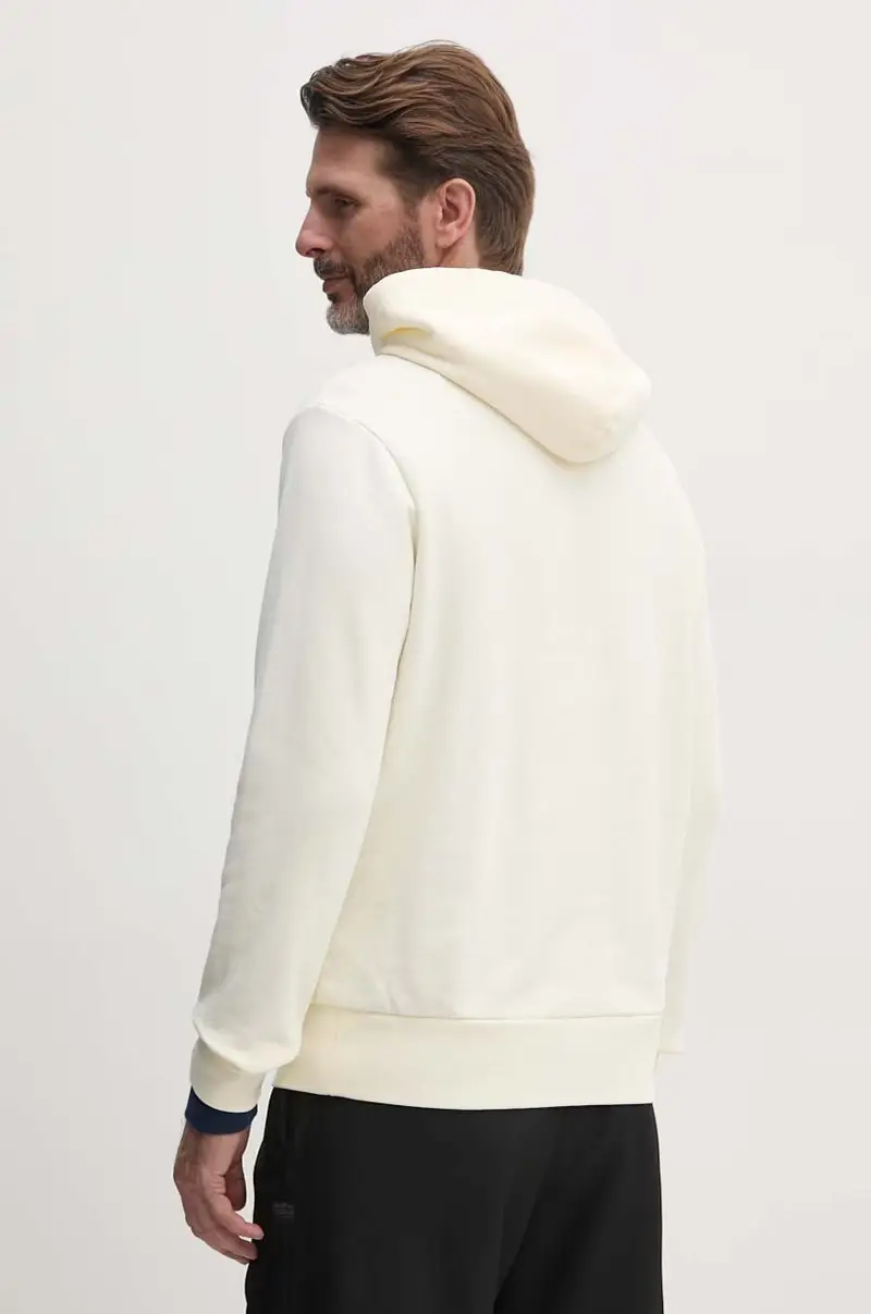 felpa in cotone uomo colore beige con cappuccio 710916690 miniatura 3