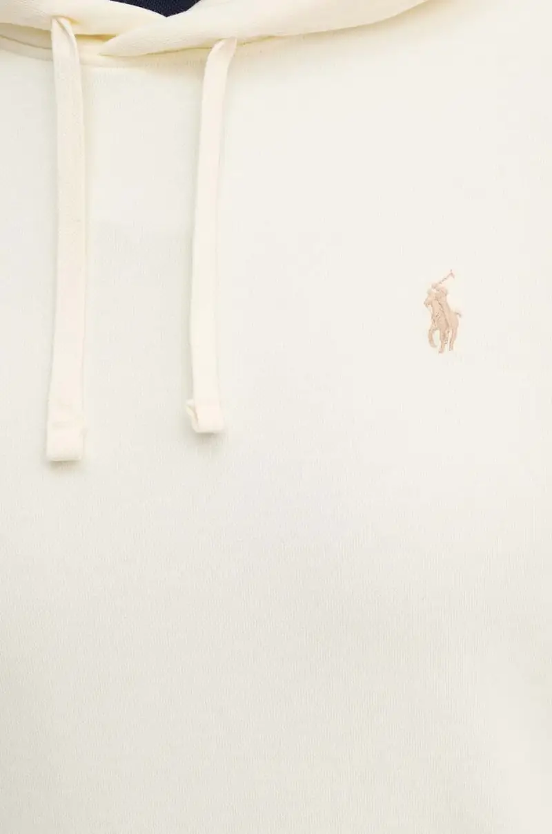 felpa in cotone uomo colore beige con cappuccio 710916690 miniatura 5