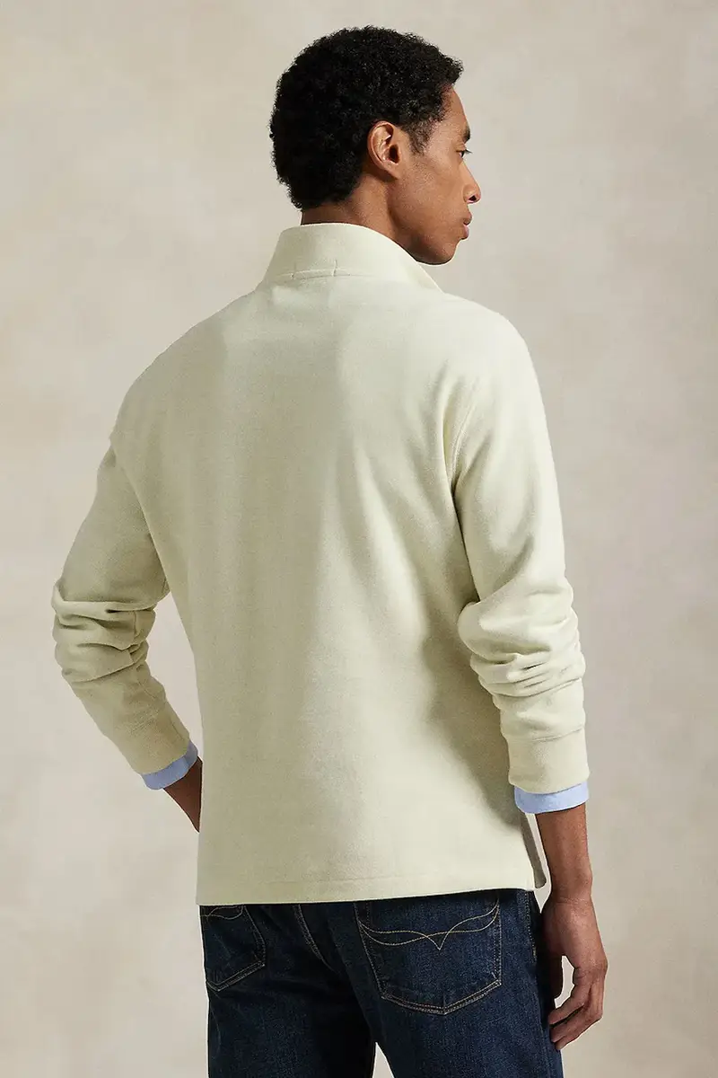 felpa in cotone uomo colore grigio 710671929 Beige miniatura 2