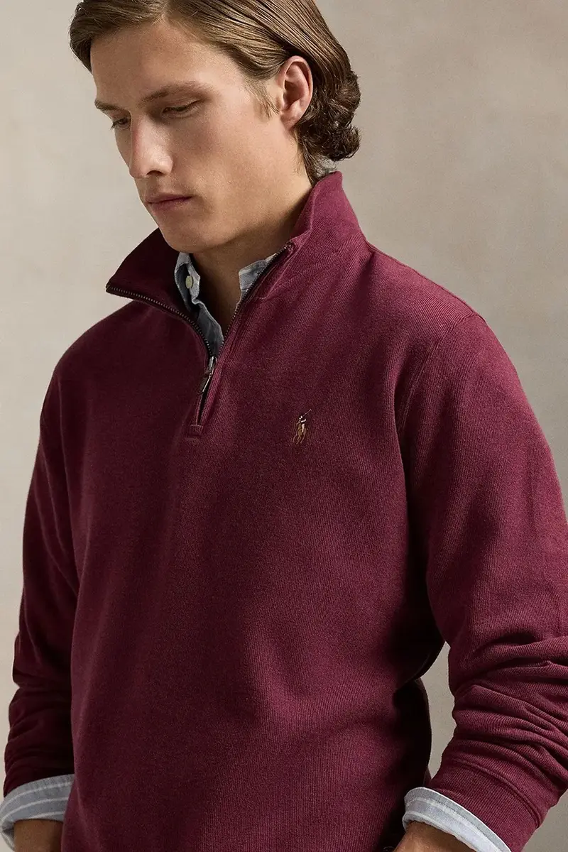 felpa in cotone uomo colore grigio 710671929 Granata miniatura 4