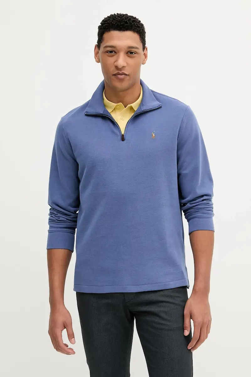 felpa in cotone uomo colore grigio 710671929 Violetto