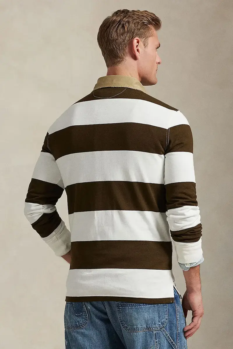 felpa in cotone uomo colore marrone 710P05317 miniatura 2