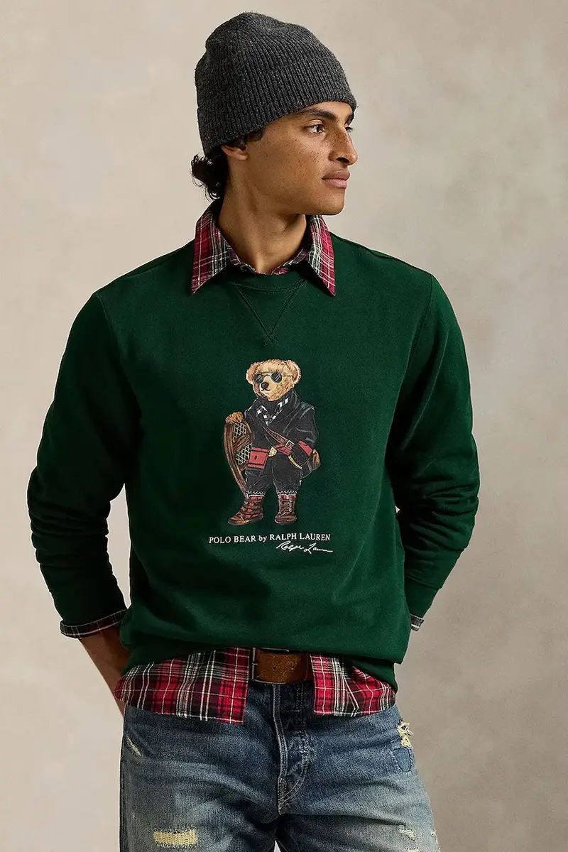 felpa in cotone uomo colore verde 710981794