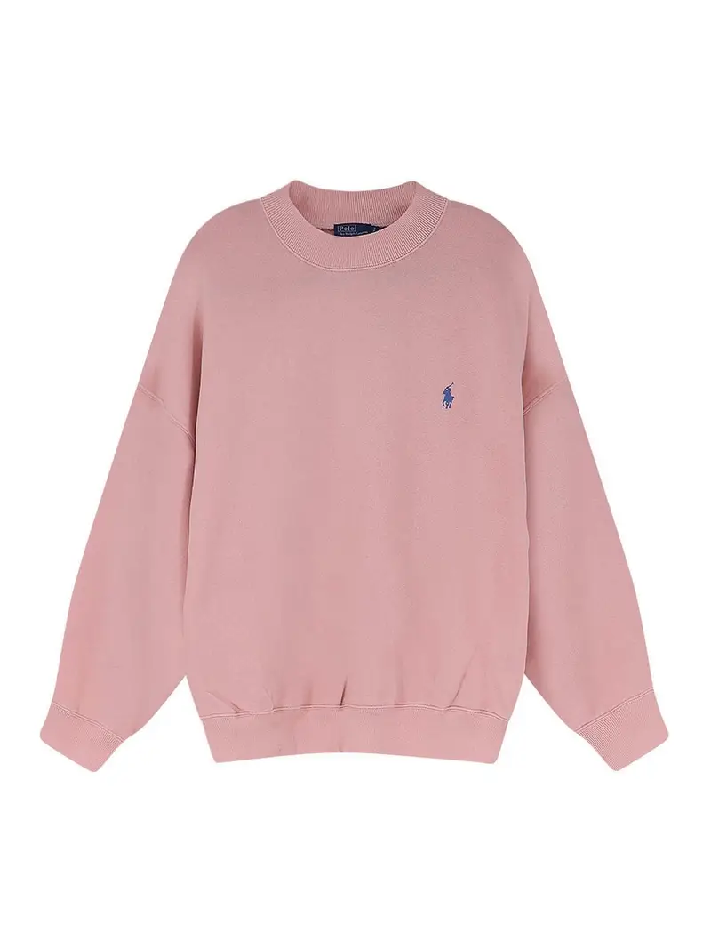 Felpa In Misto Cotone Rosa